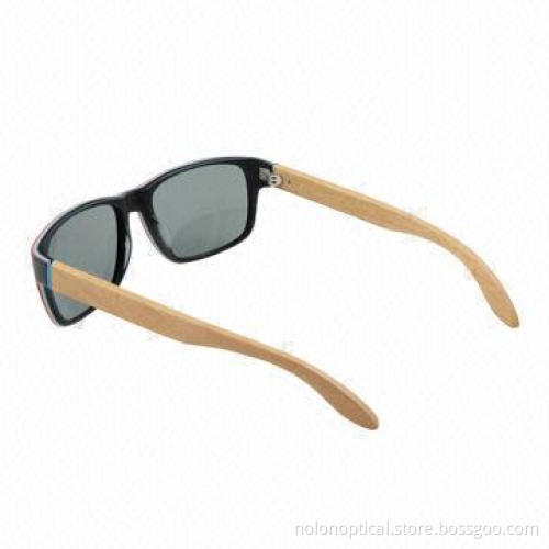High-quality sports sunglasses with wooden temple